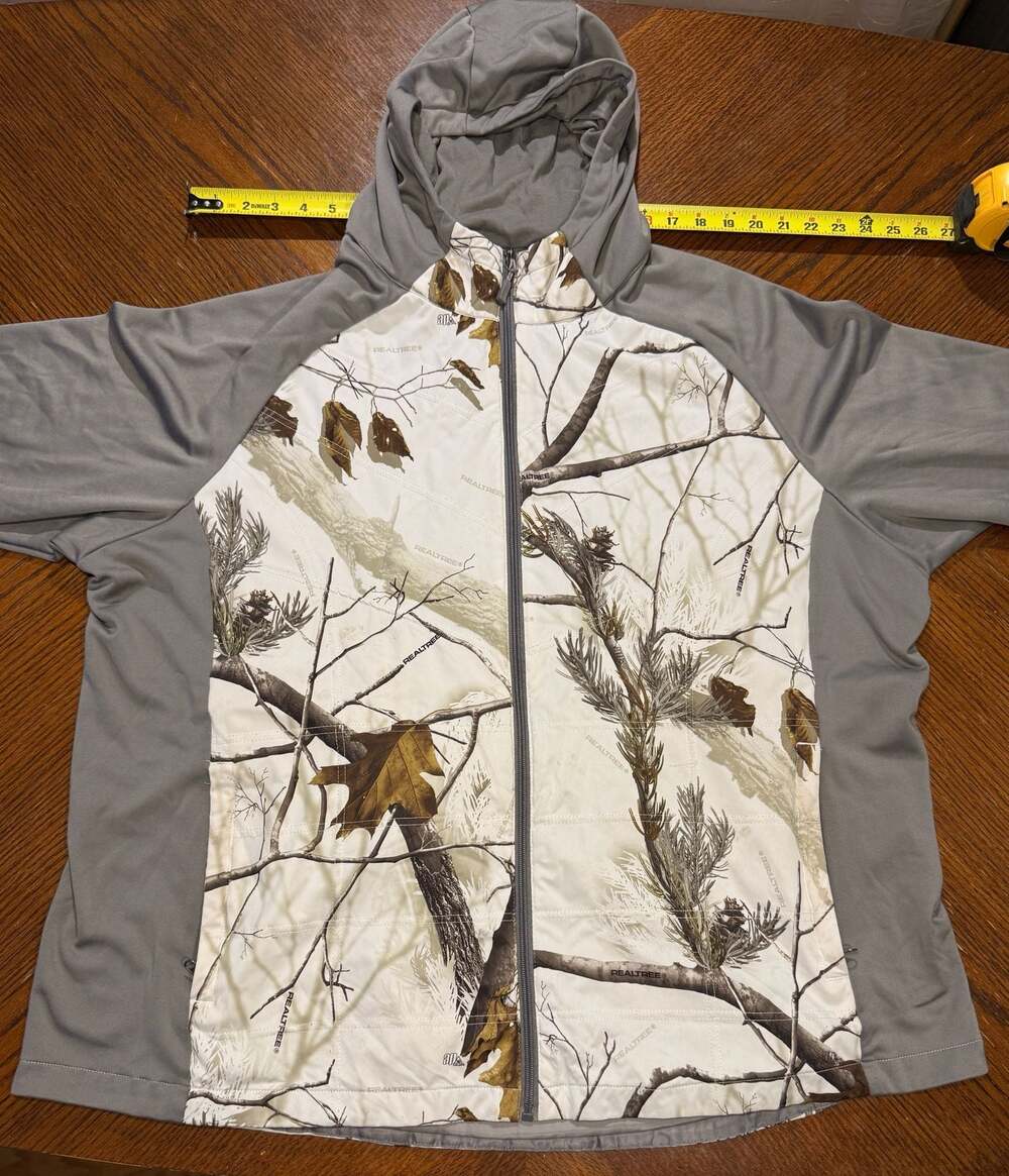 NorthCrest Outdoor Realtree Camo Full Zip Hooded Jacket Size 3X